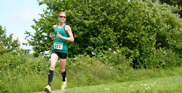 Eeke Landman traint voor marathon van Berlijn 