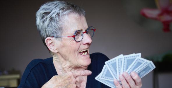 Spelletjes spelen met lotgenoten