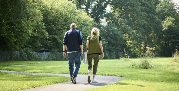 Wandelen met lotgenoten buiten