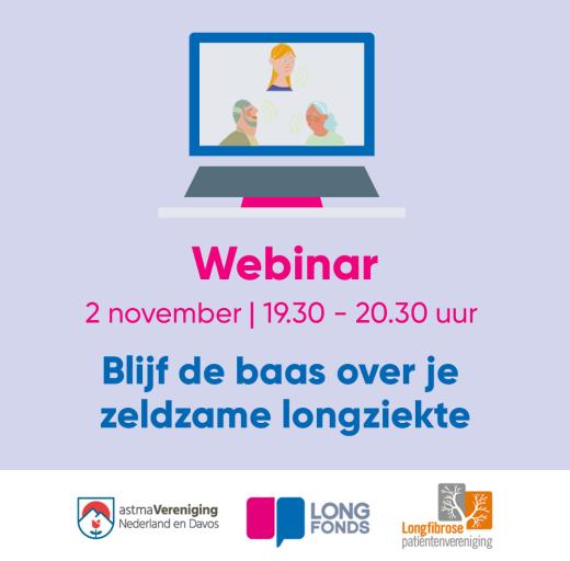 Webinar blijf de baas over je zeldzame longziekte 2 november 2022