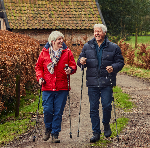 Joke en haar man wandelen graag