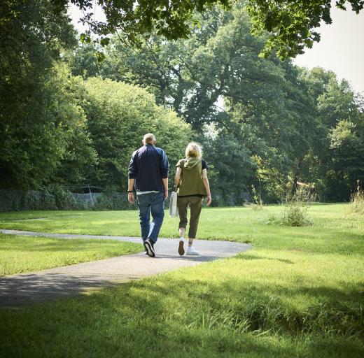 Wandelen met lotgenoten buiten