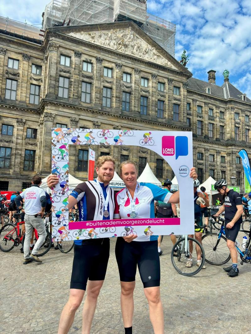 Buiten adem voor gezonde lucht tijdens Dam tot Dam FietsClassic